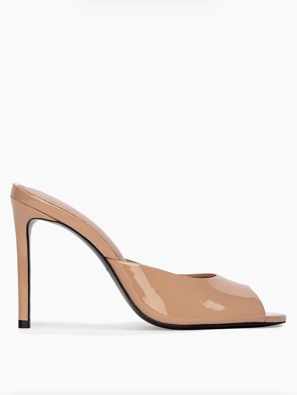 🤍	Black Suede Studio Alessia Patent Mules Old Rose Patent, 37